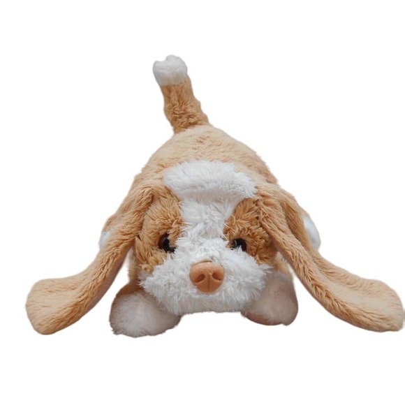 FurReal Friends Snuggimals Newborn Puppy Dog 2009 Works Basset Tan & White - Picture 1 of 7